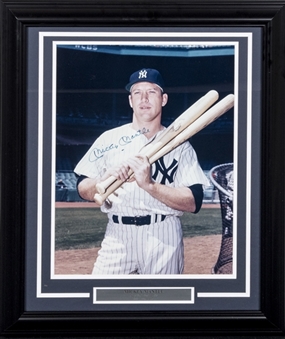 Mickey Mantle Signed 16x20 Framed Photo (PSA/DNA)